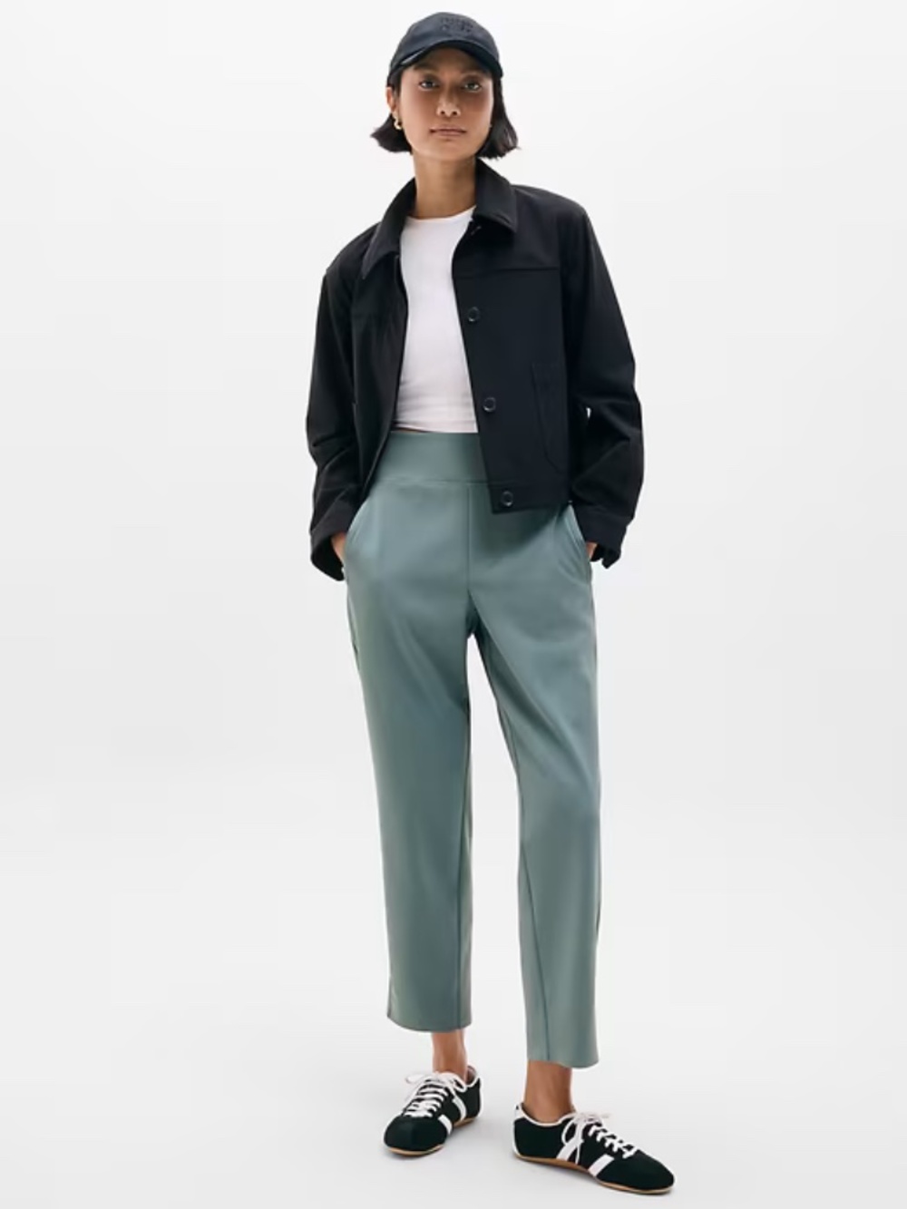 Athleta Endless High Rise Pant Agave Size 10P - Picture 6 of 7